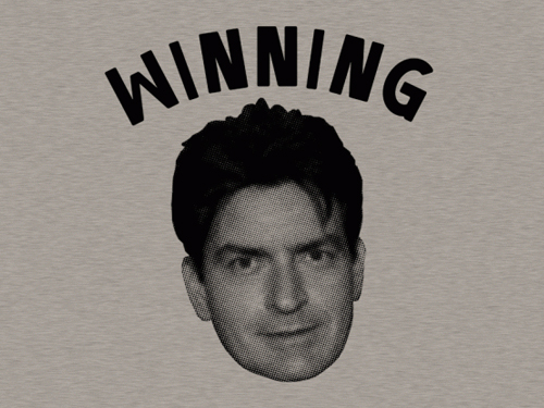 charlie sheen winning gif. (Charlie Sheen reference.)